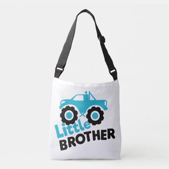 Little Brother Monster Truck Crossbody Bag (Front)