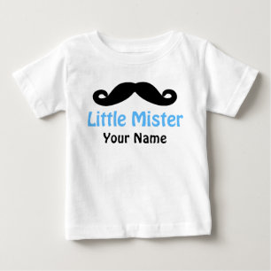 Little Brother Moustache Personalised T-shirt