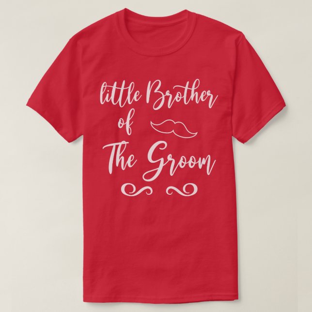 Little Brother of Groom & Bride Wedding Matching  T-Shirt (Design Front)