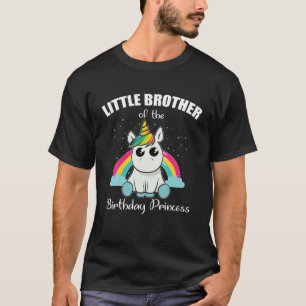 Little Brother Of The Birthday Princess Unicorn Cu T-Shirt