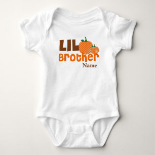Little Brother Pumpkin Personalised Shirt