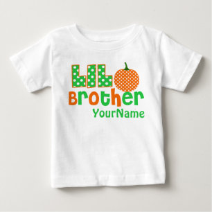 Little Brother Pumpkin Personalised Shirt