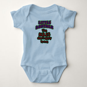 Little Brother Rules Baby Bodysuit