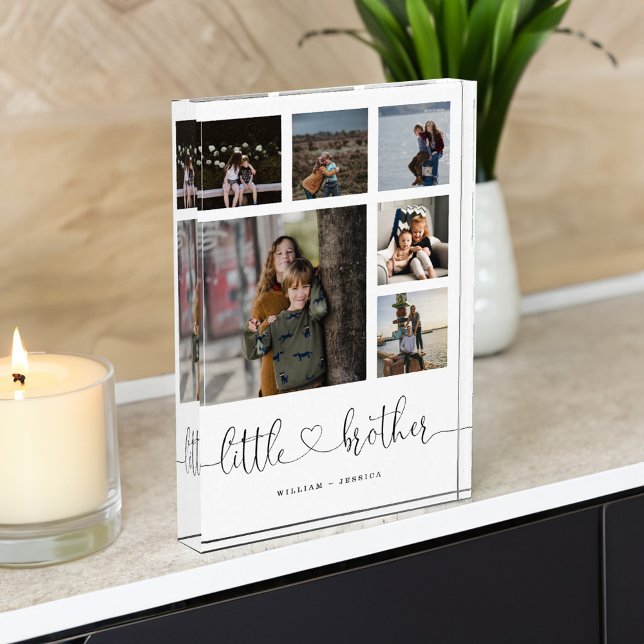 Little Brother Script Brother Gift Photo Collage (Little Brother Script Brother Gift Photo Collage)