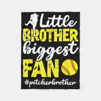 Little Brother Softll Pitcher Brother Softll Pitch Fleece Blanket