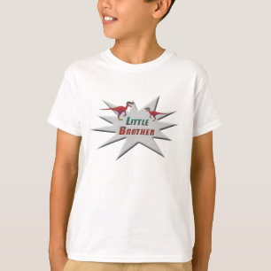 Little Brother Velociraptor Design T-Shirt
