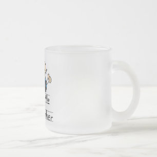 Little Brother with Big Sister Tshirts Frosted Glass Coffee Mug