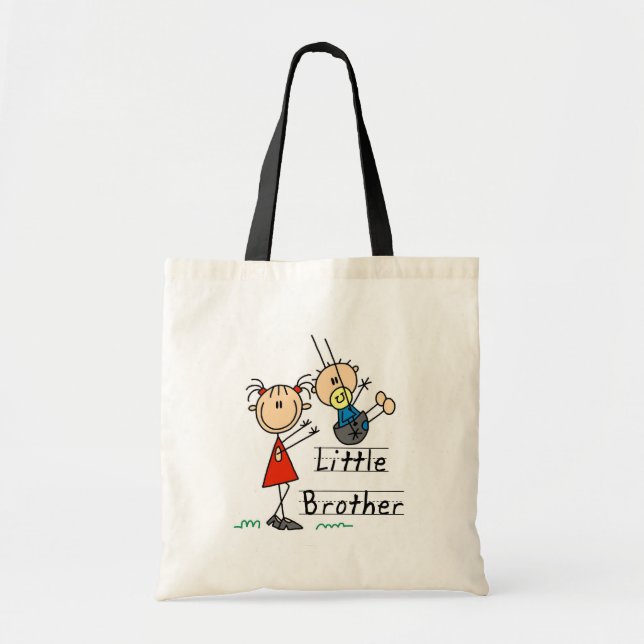 Little Brother with Big Sister Tshirts Tote Bag (Front)