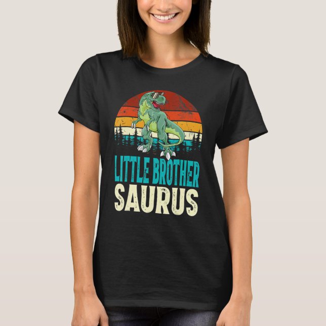 Little Brothersaurus Rex Dinosaur Little Brother S T-Shirt (Front)