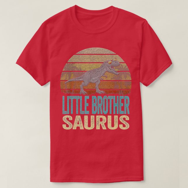 Little Brothersaurus  Rex Dinosaur Little Brother  T-Shirt (Design Front)