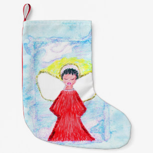 "Little Brown Angel" stocking