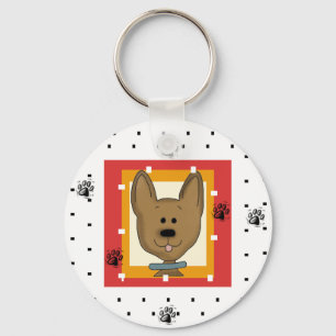Little Brown Doggie Tshirts and Gifts Key Ring