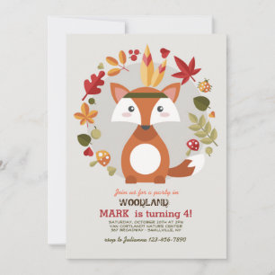 Little Brown Fox Invitation