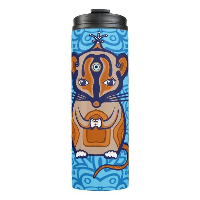 Little Brown Mouse Thermal Tumbler (Front)