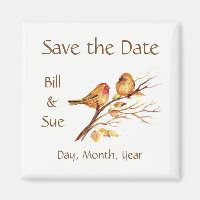 Little Brown Red Birds- Custom Save the Date