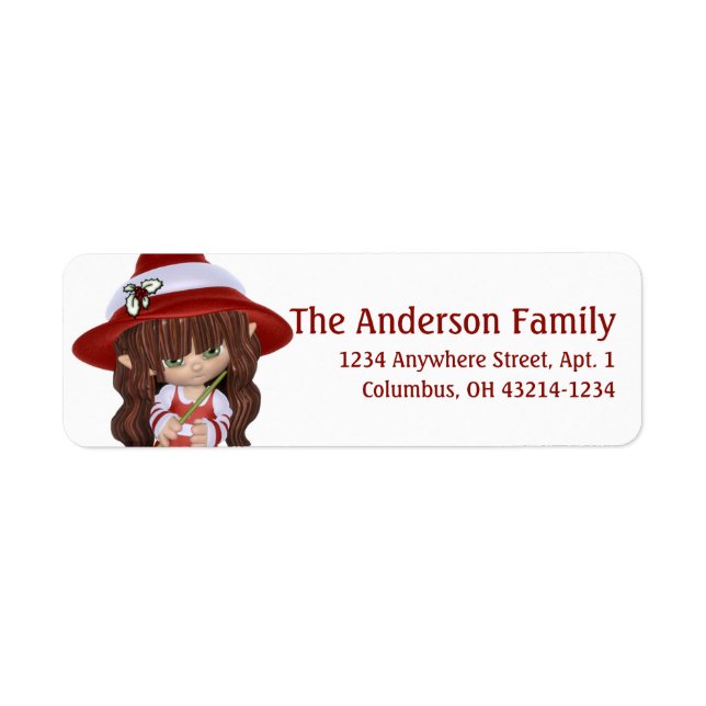 Little Brunette Christmas Witch (Front)