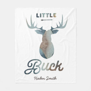 Little Buck Fleece Blanket