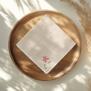 Little Bud Floral Hand Lettering Napkin