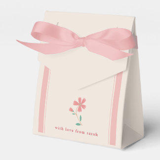 Little Bud Floral Hand Lettering Thank You Favour Box