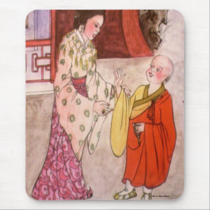 Little Buddhist Monk Mousepad