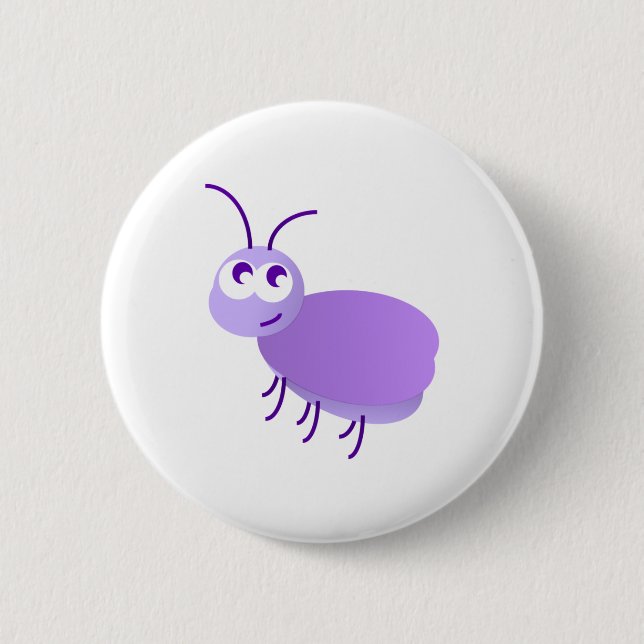 Little Bug 6 Cm Round Badge (Front)