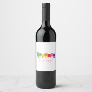Little Bugger Caterpillar Wine Label