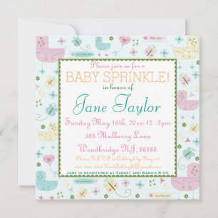 Little Buggy Baby Sprinkle Invitation