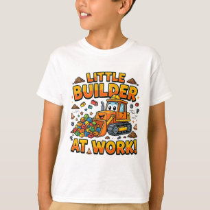 Little Builder At Work Cute Bulldozer T-Shirt