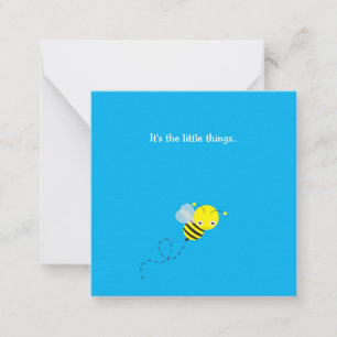 Little Bumble Bee Mini Thank You Note Card