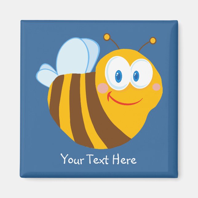 Little Bumblebee (personalised) Magnet (Front)