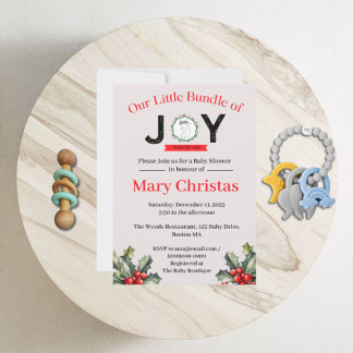Little Bundle of Joy Baby Shower Invitation
