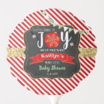 "Little Bundle Of Joy" Christmas Baby Shower Balloon<br><div class="desc">Celebrate in style with these trendy baby shower balloons. The design is easy to personalise with your own wording and your family and friends will be thrilled when they see these fabulous party balloons.</div>