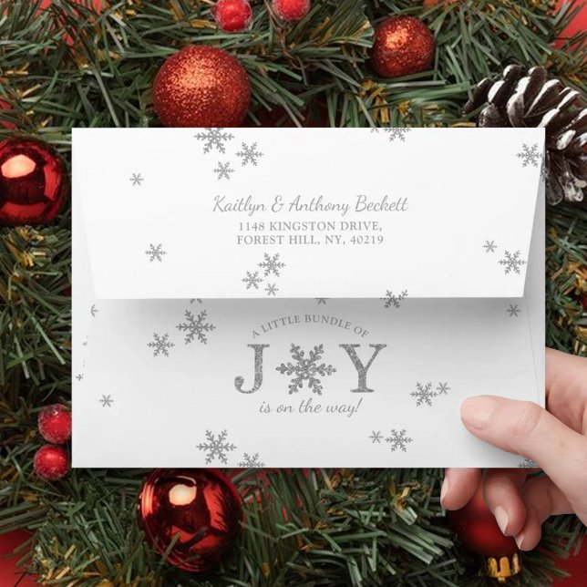 Little Bundle Of Joy Christmas Baby Shower Envelope (Creator Uploaded)