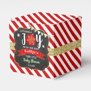 "Little Bundle Of Joy" Christmas Baby Shower Favour Box