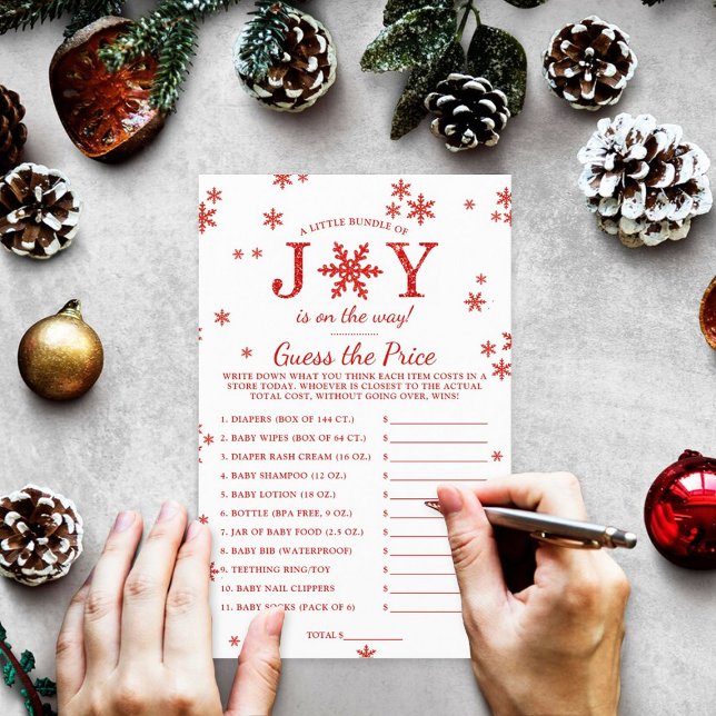 Little Bundle Of Joy Christmas Baby Shower Game (Creator Uploaded)