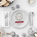 Little Bundle Of Joy Christmas Baby Shower Paper Plate<br><div class="desc">Celebrate in style with these trendy baby shower paper plates. The design is easy to personalise with your own wording and your family and friends will be thrilled when they see these fabulous party plates.</div>