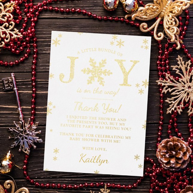 Little Bundle Of Joy Christmas Baby Shower Real (Creator Uploaded)