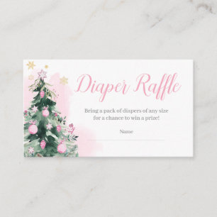 Little Bundle of Joy Christmas Diaper Raffle Enclosure Card