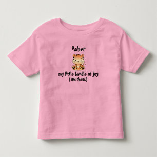 Little Bundle of Joy Playful Tiger Toddler T-Shirt