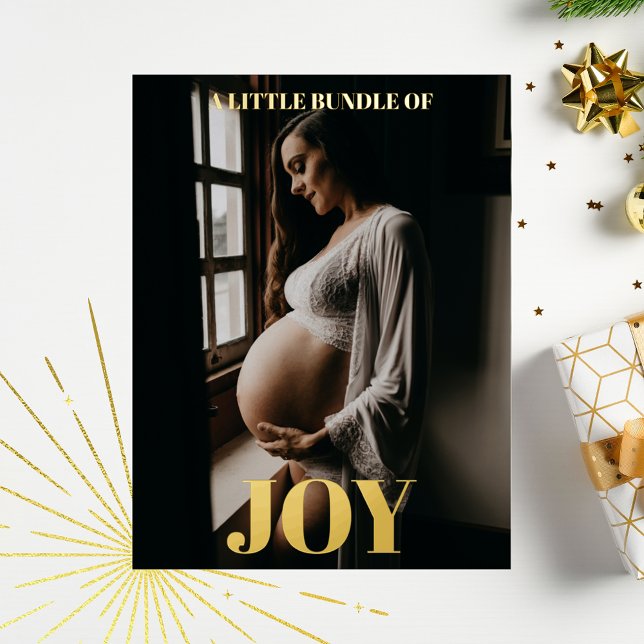 Little Bundle Of Joy Pregnancy Announcement Gold (Creator Uploaded)