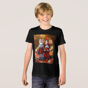 Little Bunnies design Tri-Blend Shirt
