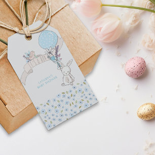 Little Bunny and Balloon Its a Boy Boy Gift Tags