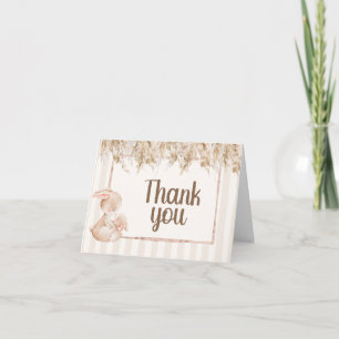 Little Bunny Baby Shower Thank You Card