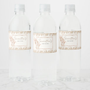 Little Bunny Baby Shower Water Bottle Label