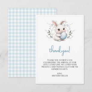 Little Bunny Easter Baby Shower Thank You Card