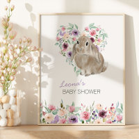 Little Bunny Floral Love Heart Welcome