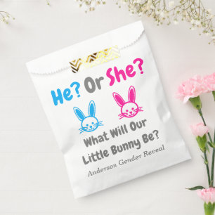 Little Bunny Gender Reveal Favour Bags