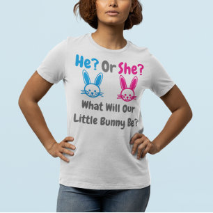 Little Bunny Gender Reveal T-Shirt