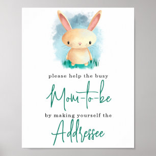 Little Bunny - Mum to be addressee Poster
