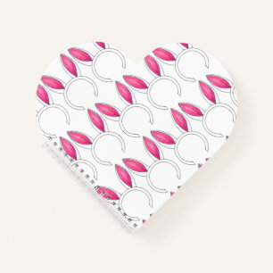 Little Bunny Personalised New Baby Shower Pink Ear Notebook